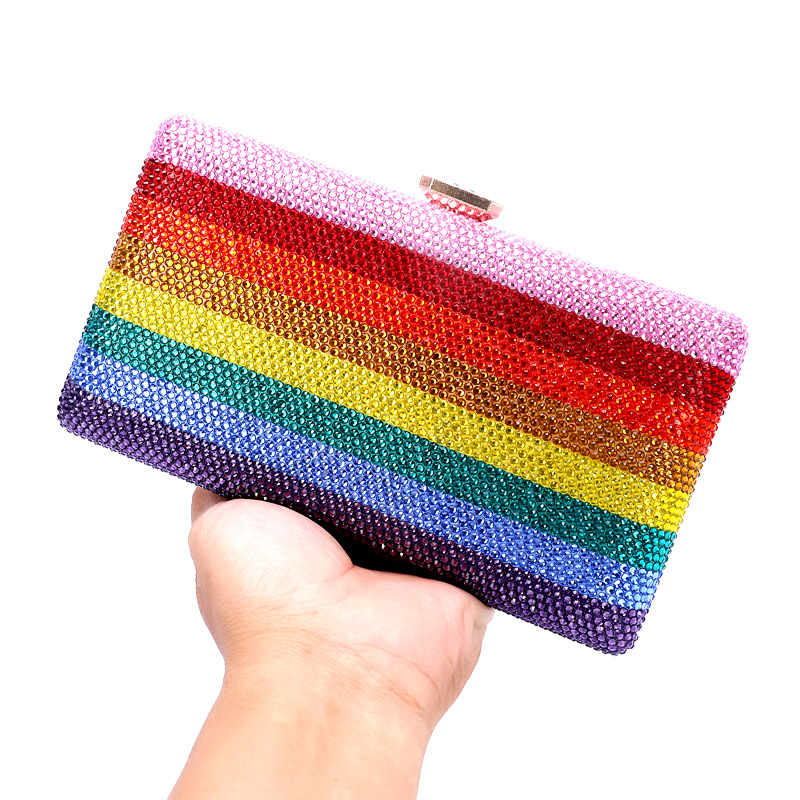 Interior Design Ai Free - Regenbogen Hand Tragen Abend Abendessen Tasche