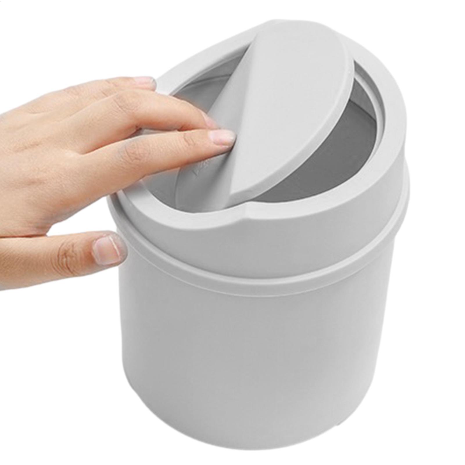 Interior Design Your Home - 1 Stück Mini-Desktop-Mülleimer mit Deckel, leicht