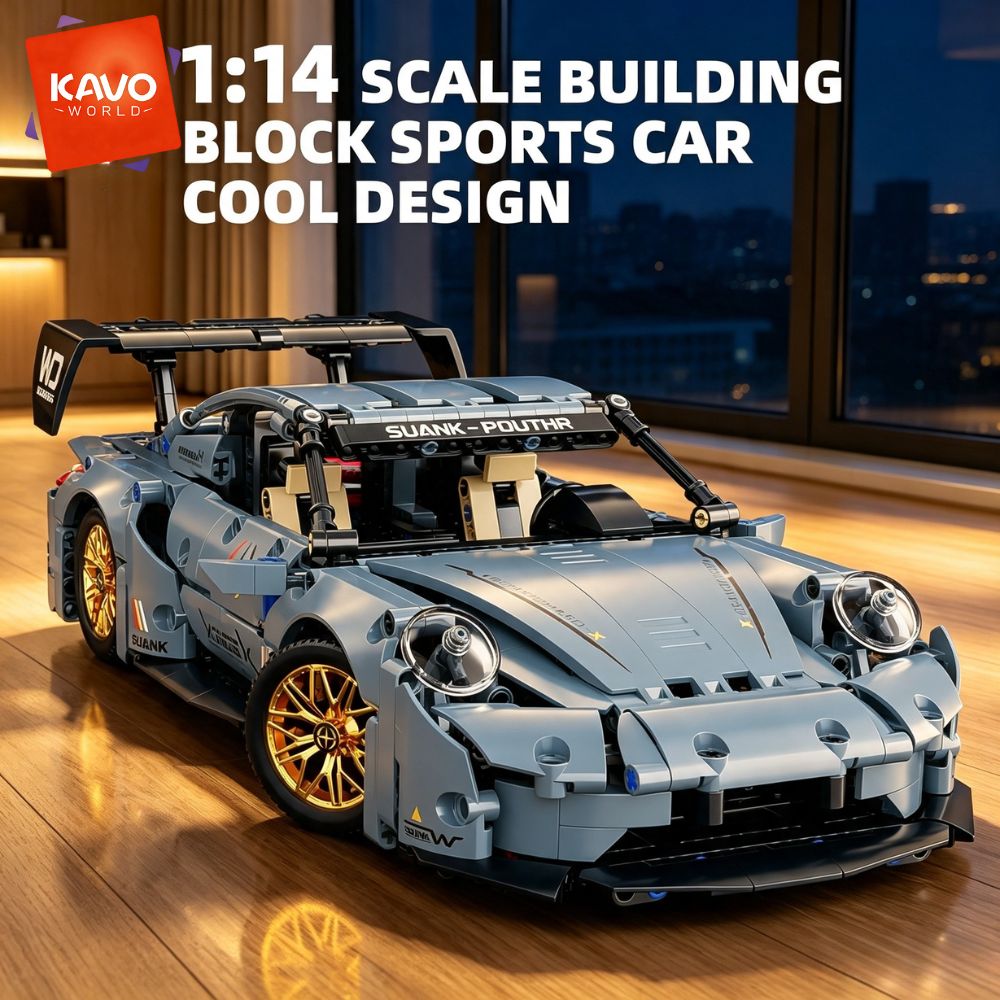 Interior Design And Build - KAVOWORLD 973-teiliges cooles Spielzeug-Bausteinset 1:14 Kreatives