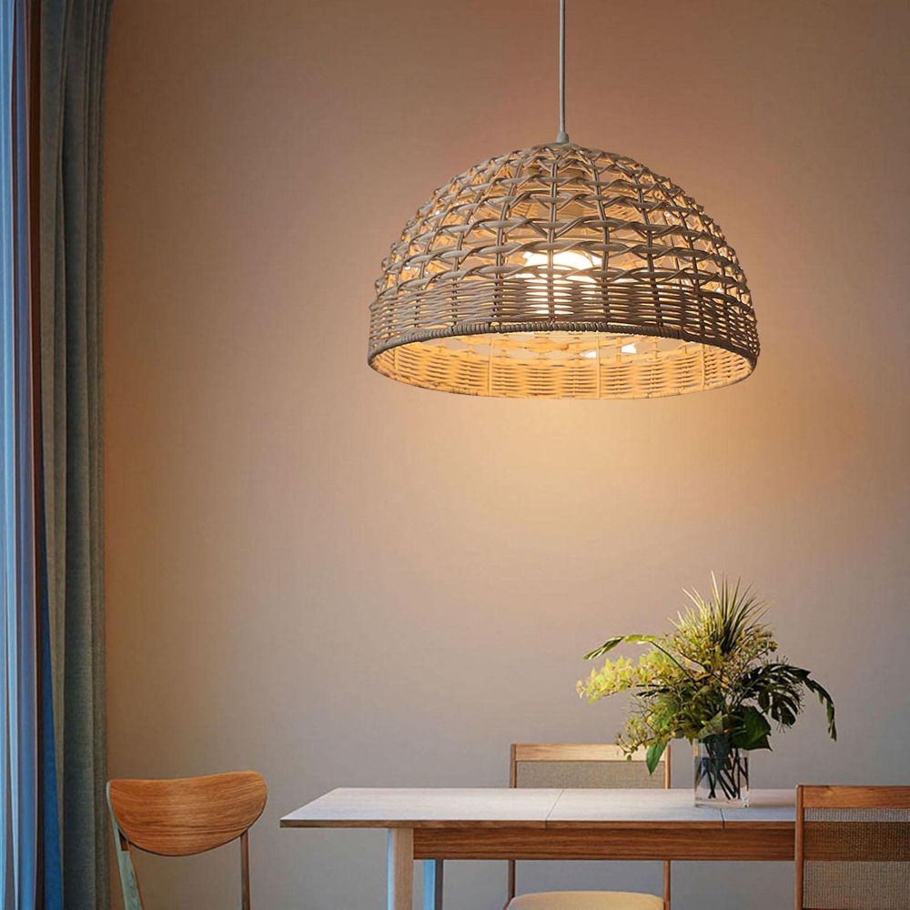 JOYINLED Japanischer Rattan-Kr – Wicker Pendant Shade Bewertung und Preis