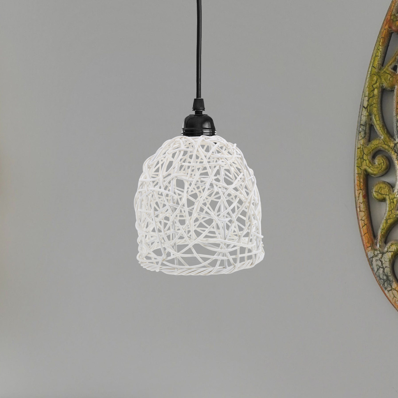 Rattan-Lampenschirm E27 Hängel – Wicker Pendant Shade Bewertung und Preis