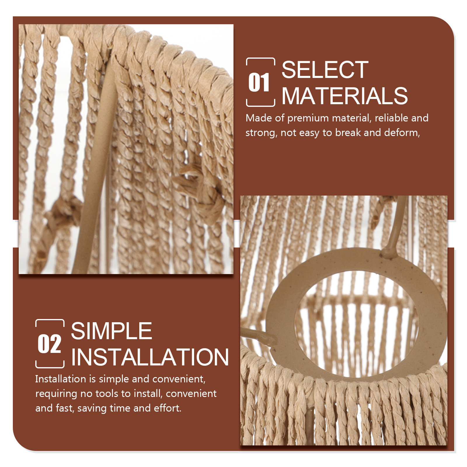 Gewebter Lampenschirm im Retro – Wicker Pendant Shade Bewertung und Preis