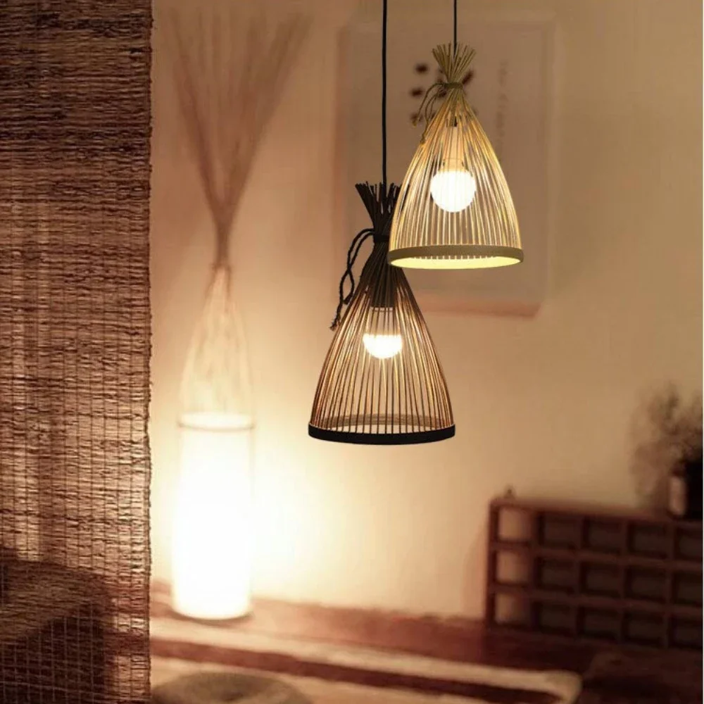 Japanischer Kronleuchter natür – Wicker Pendant Shade Bewertung und Preis