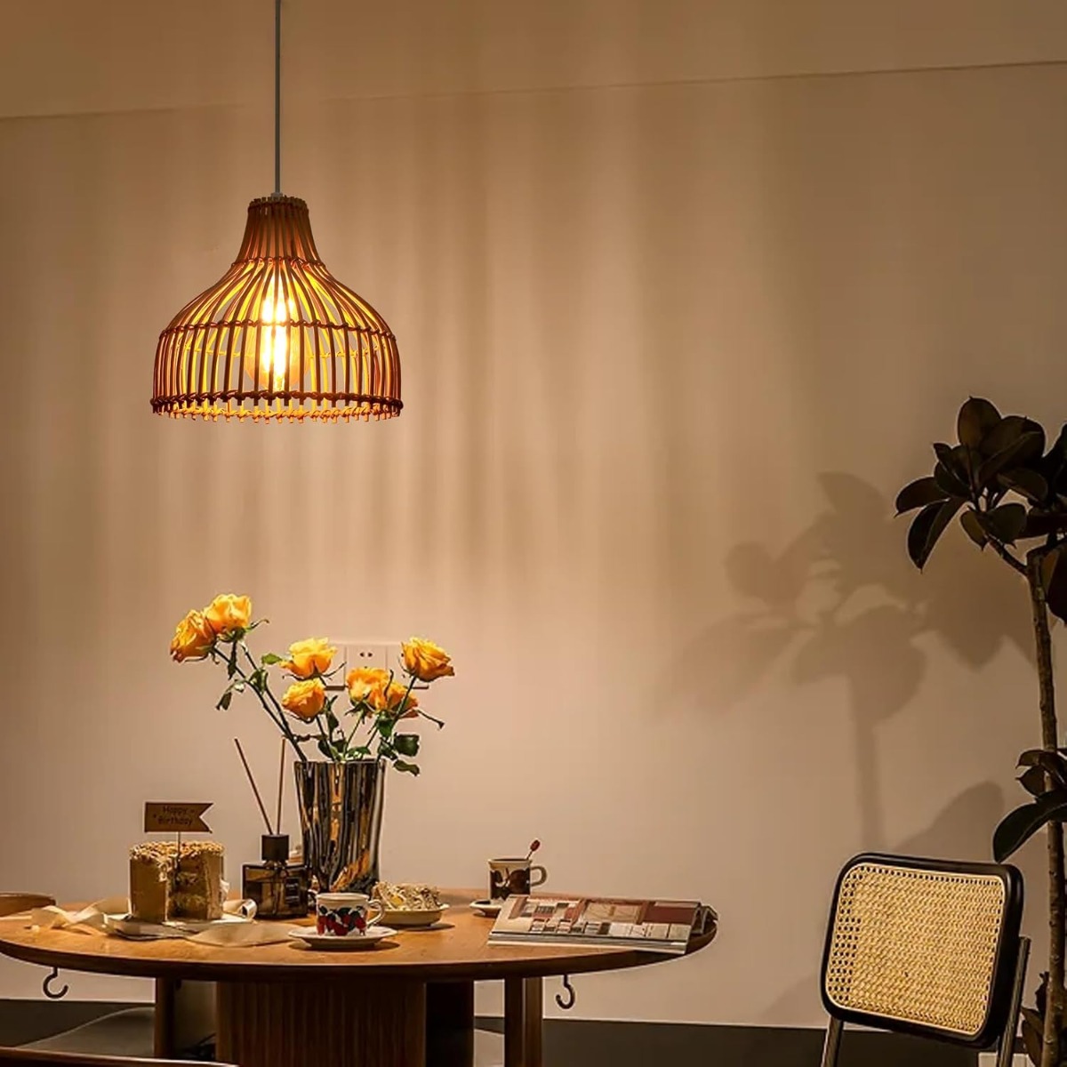 Rattan gewebte Pendelleuchte i – Wicker Pendant Shade Bewertung und Preis