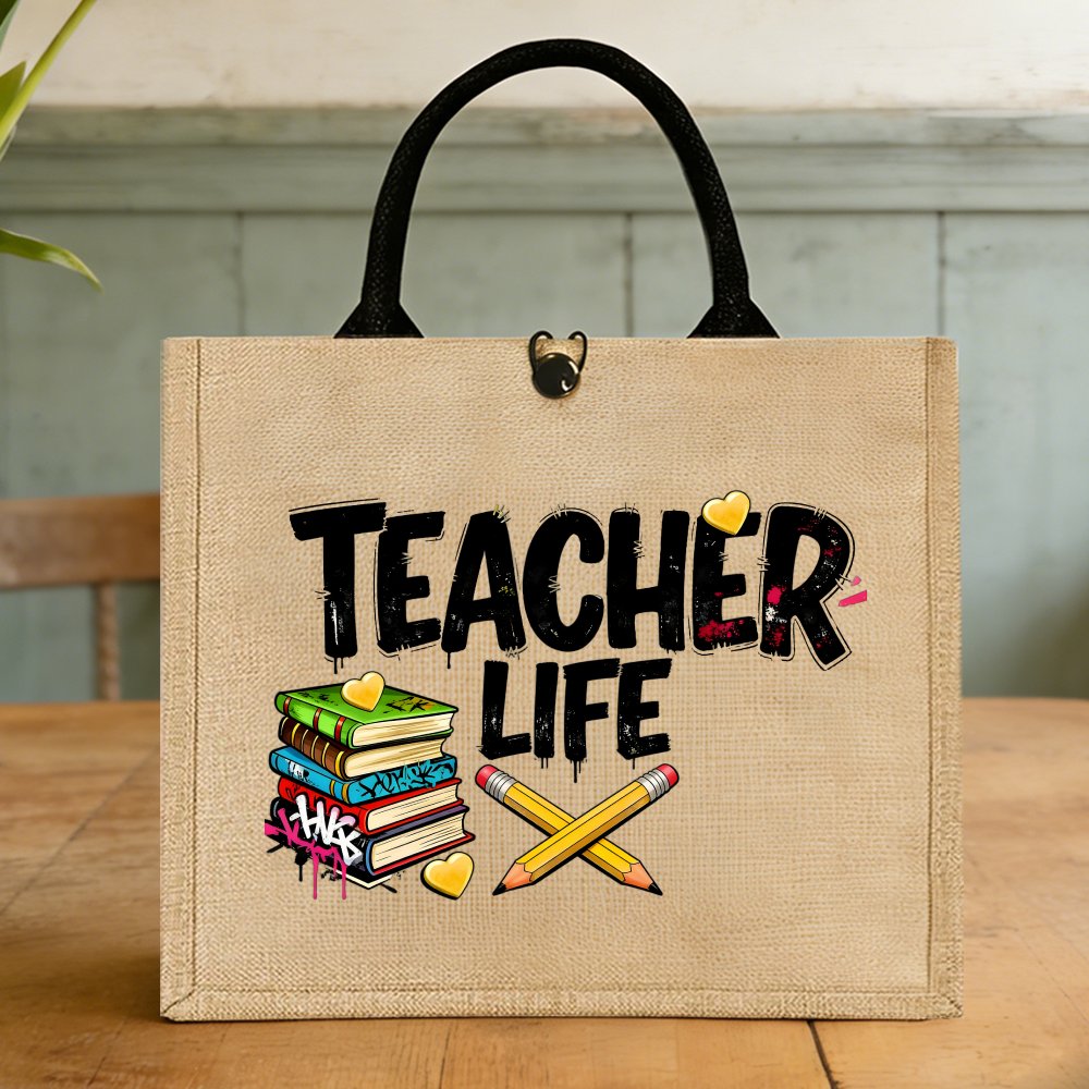 Teacher Life Books Jute-Einkau – Interior Design Book Bewertung und Preis