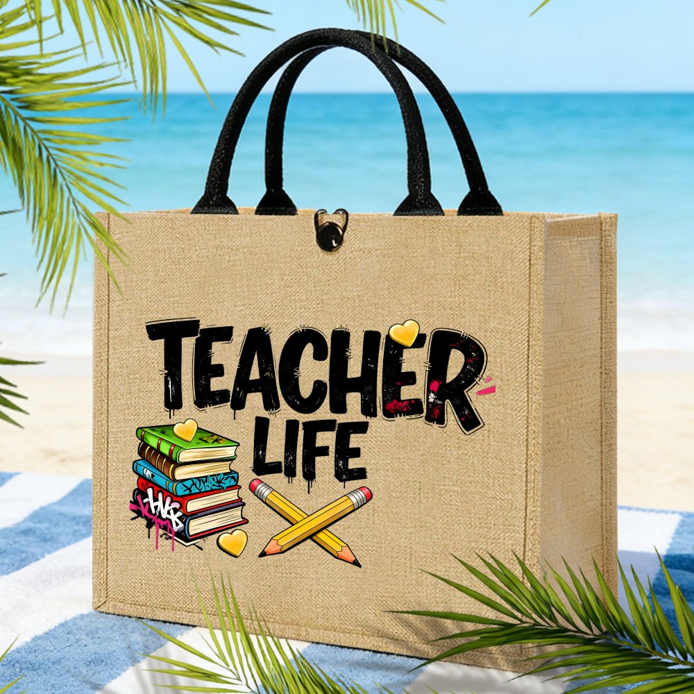 Teacher Life Books Jute-Einkau – Interior Design Book Bewertung und Preis