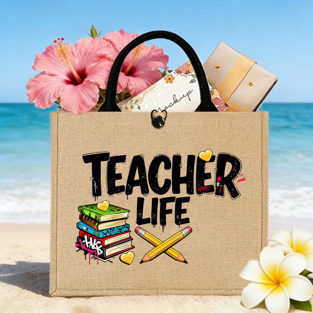 Teacher Life Books Jute-Einkau – Interior Design Book Bewertung und Preis