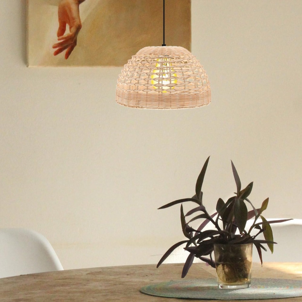 Rattan-Pendelleuchte, gewebter – Wicker Pendant Shade Bewertung und Preis
