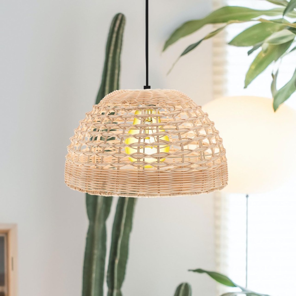 Rattan-Pendelleuchte, gewebter – Wicker Pendant Shade Bewertung und Preis