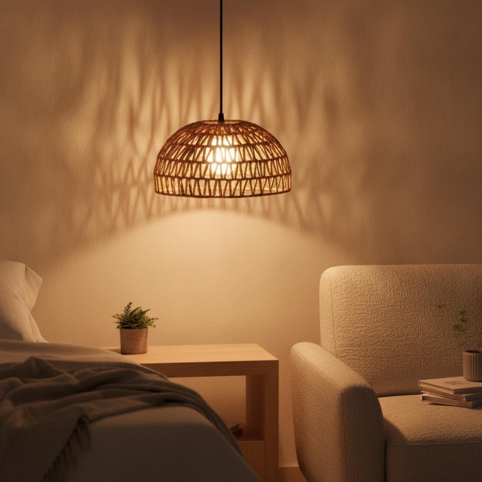 Lampenschirm aus Papierseil im – Wicker Pendant Shade Bewertung und Preis