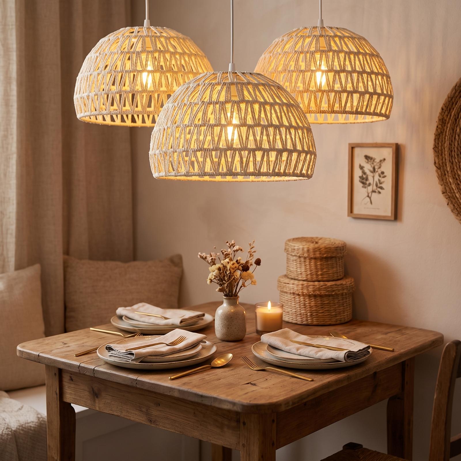 Lampenschirm aus Papierseil im – Wicker Pendant Shade Bewertung und Preis