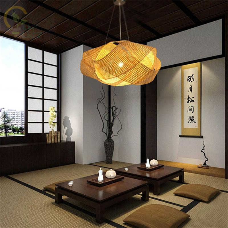Neue chinesische Bambus Wicker – Wicker Pendant Shade Bewertung und Preis