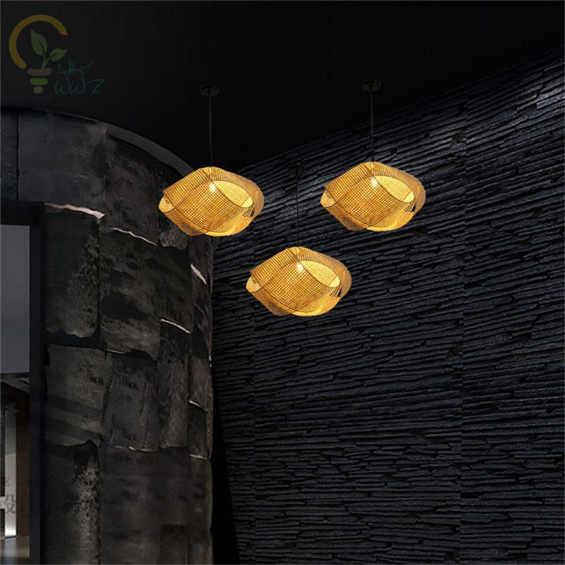 Neue chinesische Bambus Wicker – Wicker Pendant Shade Bewertung und Preis